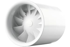 SKS24 Rohreinschubventilator Soundless Turbine 100mm, mit Timer und kugelgelagerter Motor