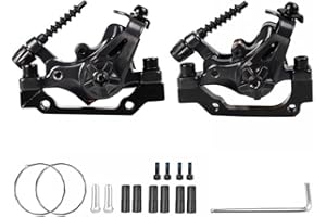 MiOYOOW Freno a disco per bicicletta, pinze a disco a doppia posizione, freni a disco meccanici, freni a disco anteriori