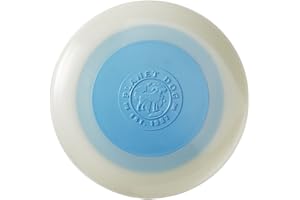 Planet Dog Orbee-Tuff Zoom Flyer - Apportierspielzeug für Hunde - leuchtende Frisbee - Orange, L