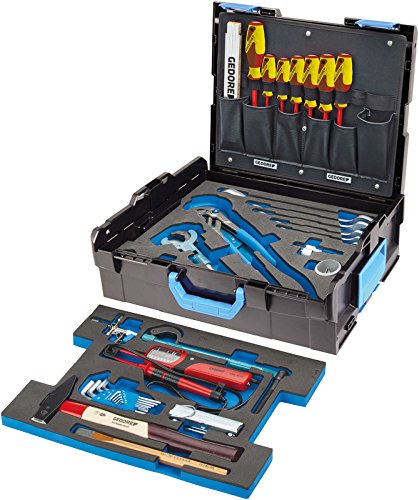 GEDORE 1100-03 L-Boxx 136 mit Sortiment Sanitär, 44-tlg, 1 Stück