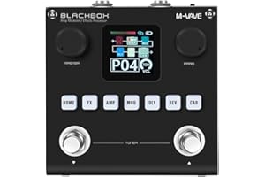M-Vave Blackbox Contrôleur MIDI Bluetooth – Pédale portable et polyvalente pour guitare, basse, contrôle DAW, connectivité sans fil, rechargeable, pour Live et Studio