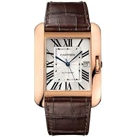 Cartier Men's Tank Anglaise Alligator Leather Band Automatic Watch W5310004
