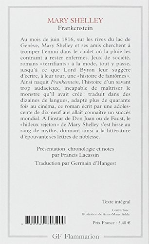 Book's Cover of Frankenstein : ou Le Prométhé Moderne