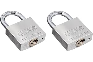 ABUS Vorhängeschloss Titalium 64TI/30 - Kellerschloss mit Schlosskörper aus Spezial-Aluminium - gehärteter Stahlbügel - ABUS-