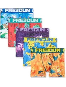 Freegun Jungen Badehose Boxer Pokemon, 5er Pack,