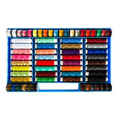 64-tlg. Nähgarn-Set aus Polyester von Curtzy - Allzweck-Stickgarne auf Rollen & Spulen