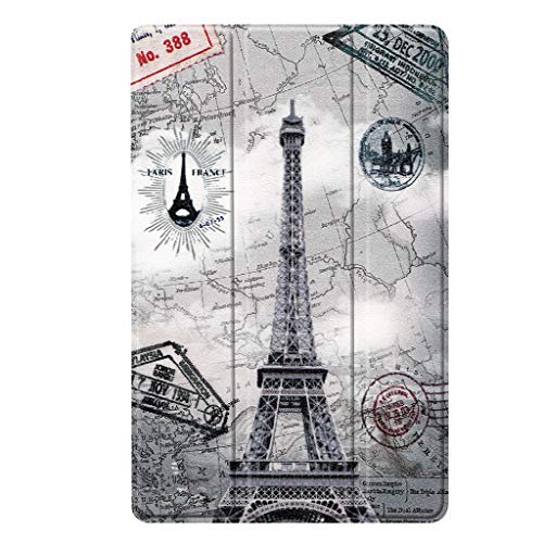 Preisvergleich Produktbild Bescita6 Tablet-Schutzfilm 2019 Dreifachgefaltet Flache Schale Gemalt Tri-Fold Standplatz-Ledertasche Für Samsung Galaxy Tab A 10.1 2019 Sm-T515