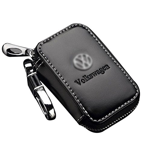 Preisvergleich Produktbild Leder-Auto-Schlüssel Speicherorganisation Halter hängende Schlüsselgeldbeutel-Schlüssel-Fall-... für Honda Volkswagen Buick Regard
