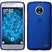 Produktbild PhoneNatic Case für Lenovo Moto E4 (EU Version) Hülle Silikon blau matt + 2 Schutzfolien