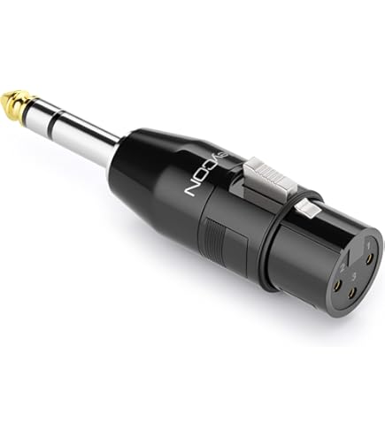 Adattatore Cavo Audio 6.35mm A XLR - 0.9m, Balanced, Per Microfono, Mixer, Chitarra, Qualità Professionale TRS Maschio XLR Femmina - Foto 8