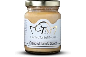 CENTRO TARTUFI MOLISE Crema di Tartufo Bianco 80 Gr - Tartufo - Crema di Pregiato Tartufo Bianco "Tuber Magnatum Pico" - Salsa Tartufata Bianca - 100% Made in Italy, Eccellenza Culinaria Italiana