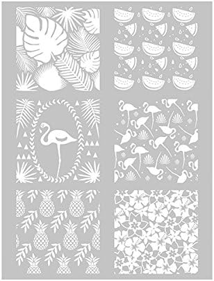 Stencil Tropical Polymere Dough 114x153 mm -