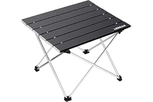 Ledeak Tragbar Klapptisch, Aluminium Campingtisch Ultra Leichte mit Tasche, Leicht zu tragen, klappbar Tisch Präfekt für Camping Picknick Kochen Garten Wandern Reisen