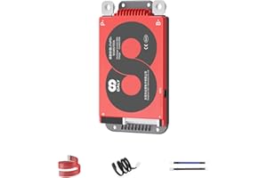 DALY 3S-24S BMS da 15A a 200A Scheda di protezione con filo di bilanciamento e sensore di temperatura per pacco batterie al litio (LifePO4 16S 48V, 100A)