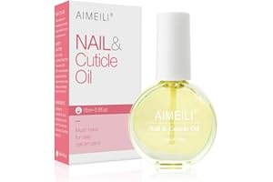 AIMEILI Huile Cuticule Ongles, Huile Revitalisante Cuticules Manucure, Hydrate la Cuticule et les Ongles, Renforce les Ongles, Prévient la Peau Gercée et Crochets sur l'ongle, 15 ml
