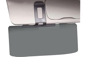 VGVGAJ Car Sun Visor Extension With Polarized Glare Protection - Windscreen Extender Shade for Day and Night Anti-Glare, Front Seat Driver or Passenger - 32x14.5 cm