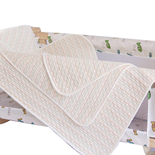 Preisvergleich Produktbild Oenbopo Baby-Matte, wasserdicht, Baumwolle, Kinderbett, Matratzenschutz, feuchtigkeitsabsorbierend, Wickelunterlage, atmungsaktiv, doppelseitig, weich, wiederverwendbar