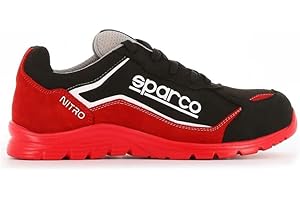 sparco Chaussure basse S3 Nitro S24 - rouge et noir - taille 44 - NITRO 07522 RSNR - 44
