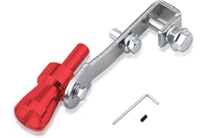 ERHUO Tubo di scarico in lega di alluminio S Turbo Sound per auto, tubo di scappamento Blow-Off valvola Sound Booster fischietto blu -S1