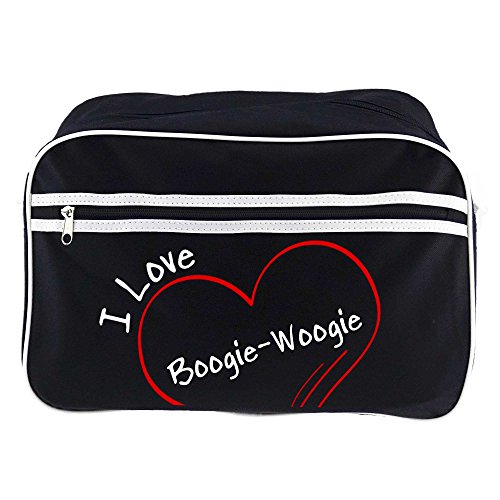 Preisvergleich Produktbild Retrotasche Modern I Love Boogie-Woogie schwarz