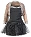 Produktbild 80er Pop Star Schickes Kleid Kostüm von Emma’s Wardrobe – Beinhaltet Jackett, schwarzes Top, schwarzen Rock, Haarband und Handschuhe – Madonna Kostüm oder 80er Frauen Kostüm für Halloween und Retro Events – EU Größen 36