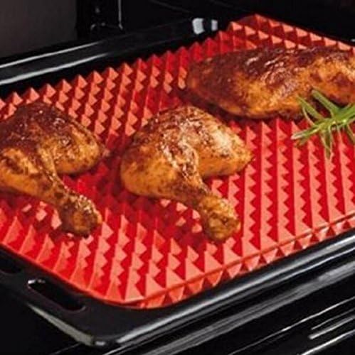 Willsun TV Direct Original Healthy Chef Raised Baking Sheet Silicone Roasting Mat 39*27*1cm