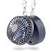 Produktbild LIANA IRWIN Portable Lanyard-Fan,Mini Ventilator Halskette Mit rundem Spiegel, Wiederaufladbarer Personal Lüfter für Camping, Ausflüge,Outdoor-Fotografie, Angeln usw. (Blau)