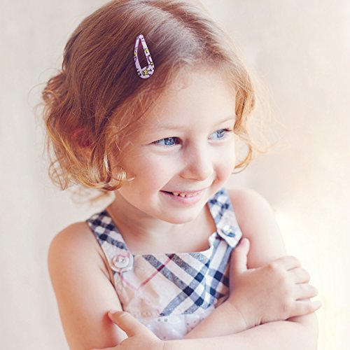Mudder 108 Stück Haar Clips Haarklammer Metall Haarspangen für Baby Mädchen Kinder Kleinkinder, 3 Muster - 6