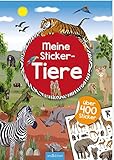 Meine Sticker-Tiere: Mit über 400 Stickern (Mein Stickerbuch) by Ingrid Bräuer