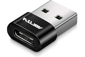 ABRITY Nuevo Conector Adaptador USB C Hembra A USB Macho [Paquete de 1, Black]