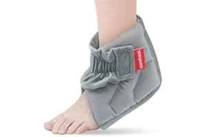 Comfheat Microwave Ankle Heating Pad for Achilles Tendinitis, Heated Ankle Wrap Moist Hot or Cold Compress for Sprained Ankle, Swelling, Foot Heel Pain Relief