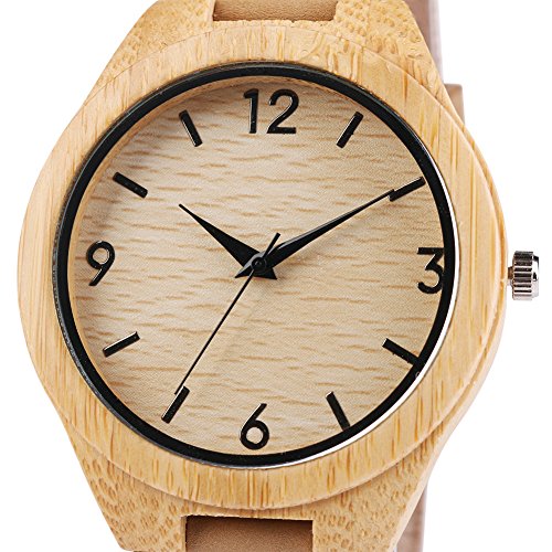 iMing Neu Handgefertigte Uhren Hlzernes Korn Natrlich Holz Uhren Echtes Lederband Armbanduhren Geschenke iMing Neu Handgefertigte Uhren Hlzernes Korn Natrlich Holz Uhren Echtes Lederband Armbanduhren Geschenke