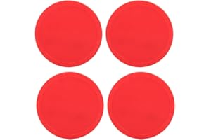 VGEBY Air Hockey Puck, 4Pcs Plastic Air Ice Hockey Pucks Air Hockey Replacement Pucks for Tables Game Equipment(S)