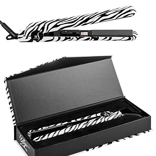 HerStyler Classic Zebra fortgeschrittenes Glätteisen 1.25 Inch Plates Flat Iron - 2