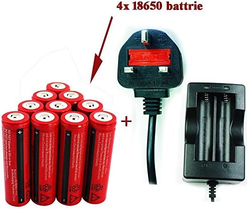 4X Constefire Rechargeable 18650 battery 3000mAh ;18650 Lithium Battery with special PCB for protecting overcharging and overload ,1pcs 18650 battery charger including.No match Electronic cigarettes.
