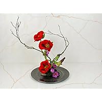 Klatschmohngesteck künstliche Blumen Tischgesteck Blumengesteck Seidenblumen Blumendekoration Muttertagsgeschenk