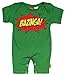 Big Bang Theory Inspired Bazinga Baby Summer Romper - Black 0 - 6 Months