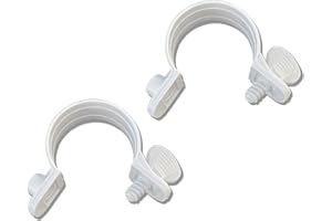 DXQ Detlev Sommers Schlauchschellen für Poolschläuche Ø 32mm, Kunststoff, 2 Stück, Grau