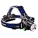 Produktbild LED-Scheinwerfer, Super Bright 900 Lumen 5 Modi Scheinwerfer, Wasserdicht 90º Licht Richtung 1X18650 Akku inklusive, beste Camping Laufen Wandern Outdoor-Aktivitäten Tägliche Nutzung (nicht Batterien im Lieferumfang enthalten) Passt um Kopf Hut Helm Schaffung eines Laterneneff