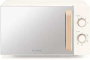 MICROONDE FLAMA 1831FL 20L 700W S/GRILL CRISTALLO/CREMA