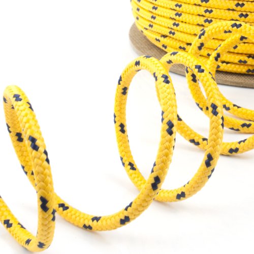 30m POLYPROPYLENSEIL 12mm GELB Polypropylen Seil Tauwerk PP Flechtleine Textilseil Reepschnur Leine Schnur Festmacher Rope Kunststoffseil Polyseil geflochten