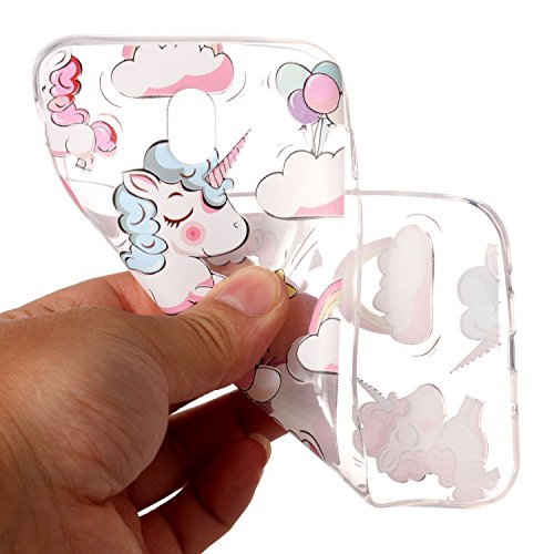 Cover para Samsung Galaxy J7 2017  Versi  n Europea    CHcase vid de la flor Transparente TPU Silicona Suave Funda Case Tapa Caso Parachoques Carcasa Cubierta para Samsung Galaxy J7 2017  Versi  n Europea  -Unicorn and Balloon