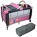 Monsieur Bébé ® Baby bed, Travel cot portable 60 cm x 120 cm + mattres + changing table + toys + hammock - Three colors - Standard NF EN716-1+A1