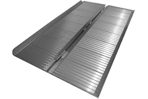 ‎THE RAMP PEOPLE The Ramp People Faltbare Rollstuhlrampe aus Aluminium - Rampen für Rollstuhlfahrer, Mobile Rollstuhlrampe 610mm - 2440mm (2440mm lang x 715mm breit)