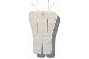Jané Matelas d'Été Réversible pour Poussette, Nacelle, Chaise Haute, Transat, Coton, Universel, Tissu Respirable