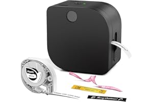 Phomemo P12 Etiquetadora Bluetooth Mini Portátil, Impresora Etiquetas Adhesivas Térmica para Hogar Oficina Escuela, Compatible iOS Android, Etiquetadora Ropa Niños