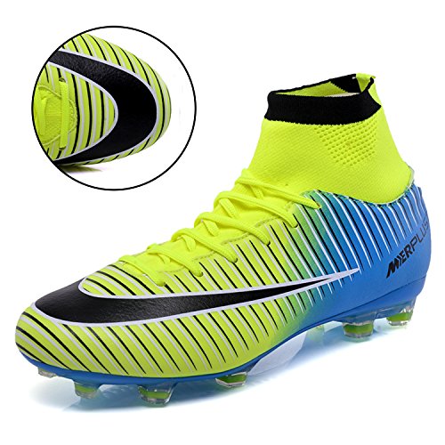 LSGEGO Scarpe da Calcio da Uomo Scarpe da Calcio per Adulto di Alta Gamma Scarpe da Allenamento con Punta Professionale Scarpe da Ginnastica all'aperto Stivali Sportivi da Uomo