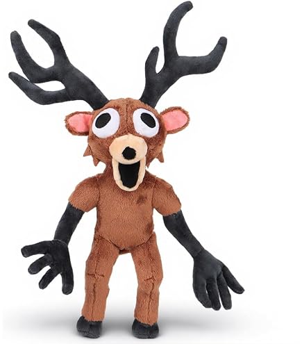 Peluche Méchant Cerf De 99 Nuits Dans La Forêt – Animal Doux Et Câlin, Inspiré Du Jeu, Collection Pour Enfants Et Adultes – Cadeau Anniversaire/Halloween/Noël