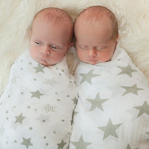 Pucktücher aus Musselin 4er-Pack – Große Musselin-Puckdecken von CuddleBug, 120 cm x 120 cm – Beste Musselindecken aus weicher Baumwolle – Bestes Geschenk für werdende Eltern – Ideal fürs Kinderbett – Für Mädchen oder Jungen – 4 niedliche Motive – Garantie auf Lebenszeit! - 5