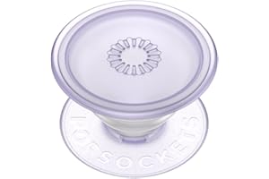 ‎POPSOCKETS PopSockets: PopGrip roślina – stojak i uchwyt wykonane z materiałów na bazie roślin z wymienną końcówką do smartfonów i tabletów – kurz lawendowy